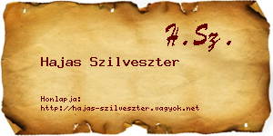 Hajas Szilveszter névjegykártya